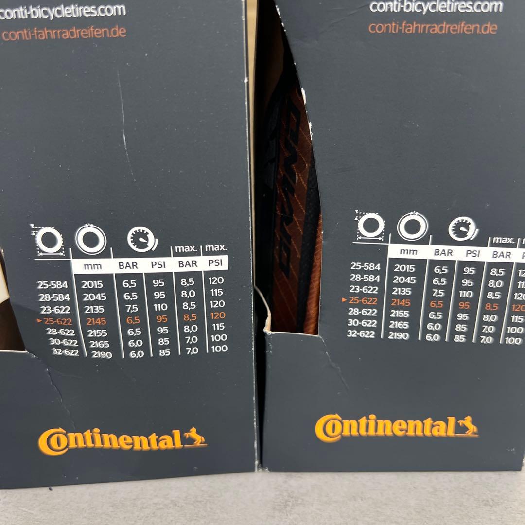 512274 Continental GP5000クリンチャー 25C 2本