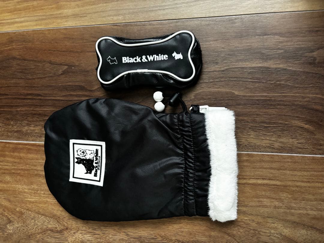 Black&White ゴルフウェア　ミトン　ミニポーチ