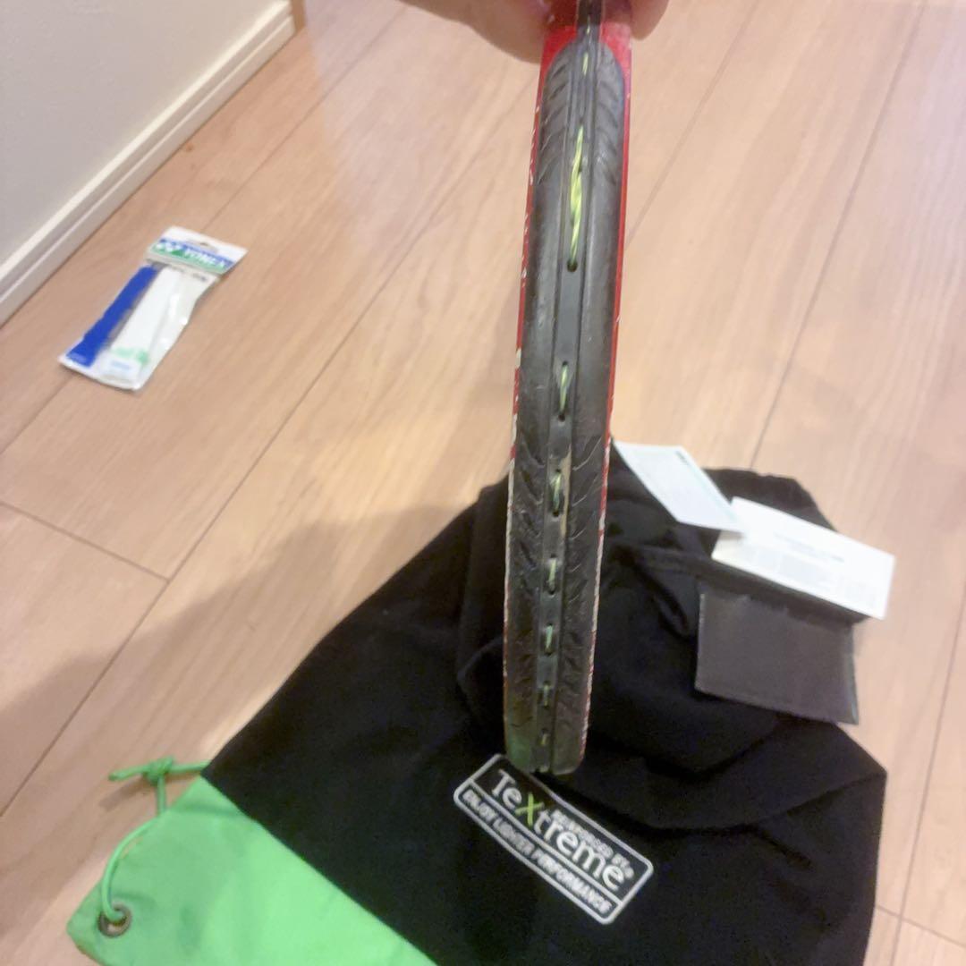 Prince テキストレート 赤 ラケット