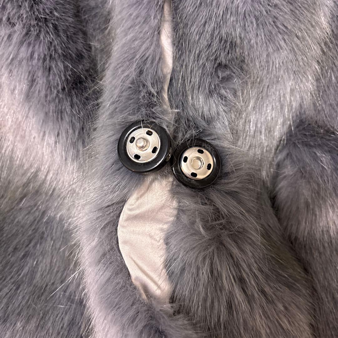 新品Anne Coquine アンコキーヌ リアルFOXファー ストール　グレー