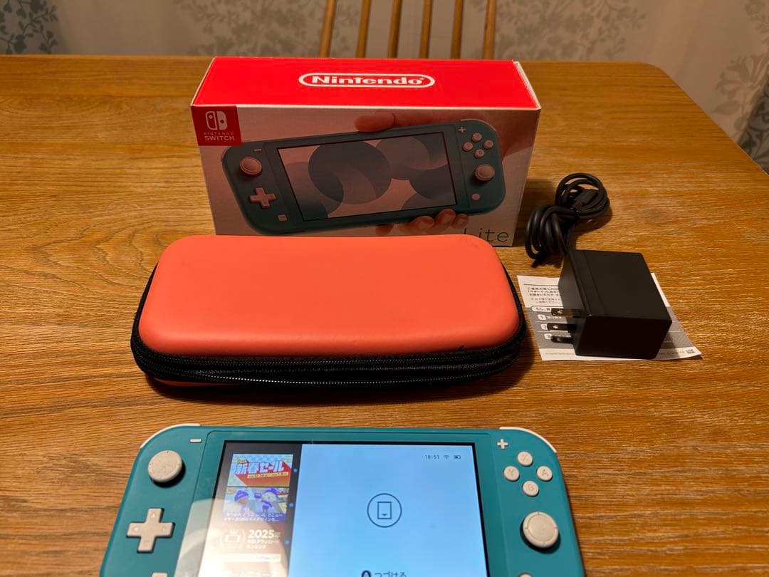 Nintendo Switch Lite ターコイズ 本体 ケース付き