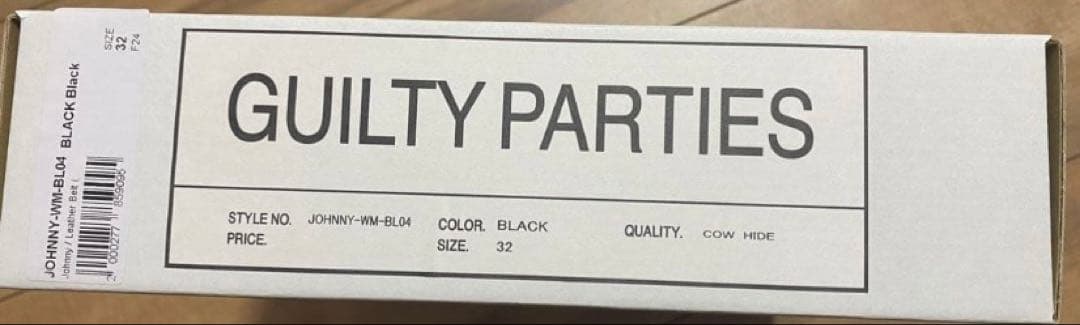 WACKO MARIA Johnny Leather Belt ベルト　32