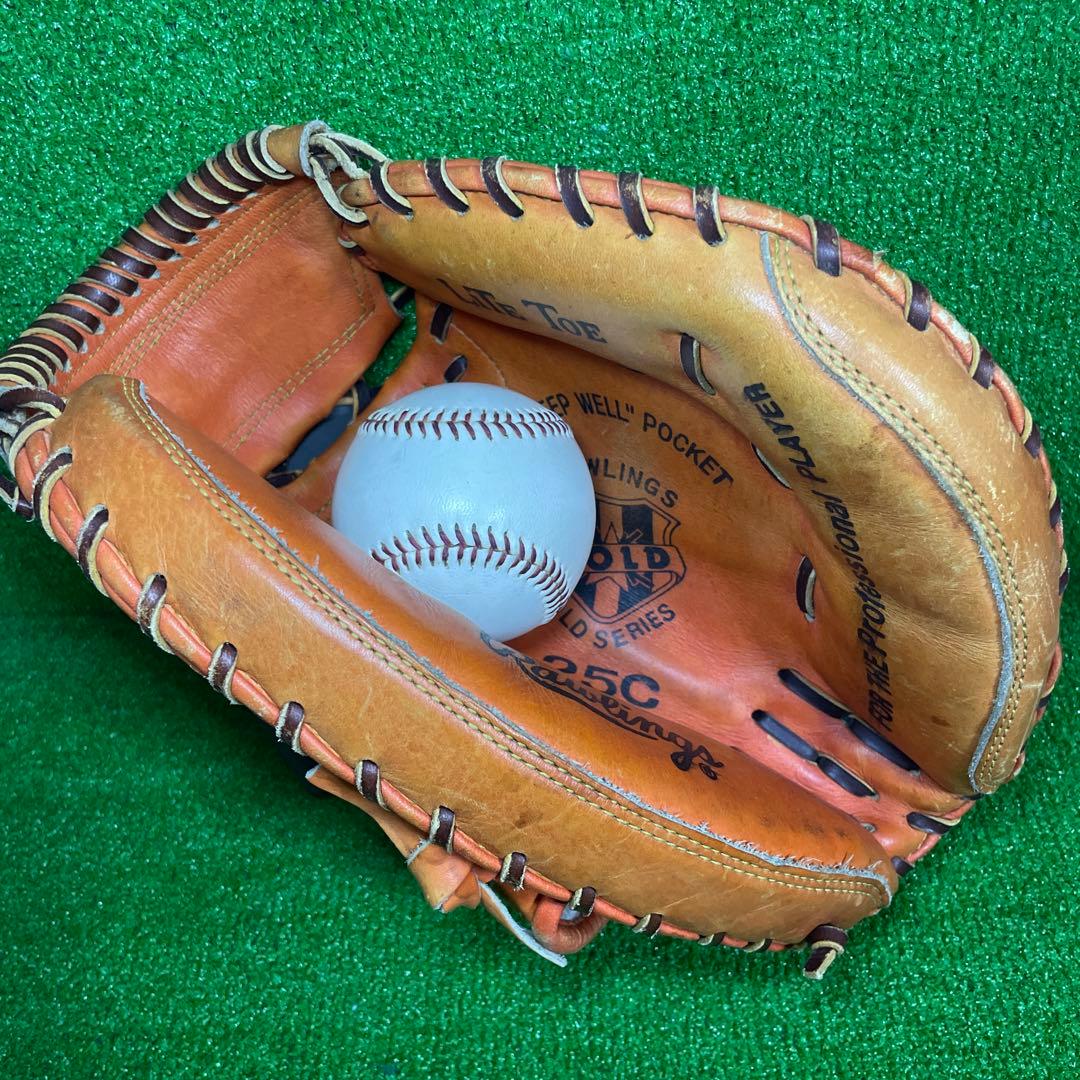ローリングス 軟式　キャッチャーミット　大人用　ゴールドシリーズ