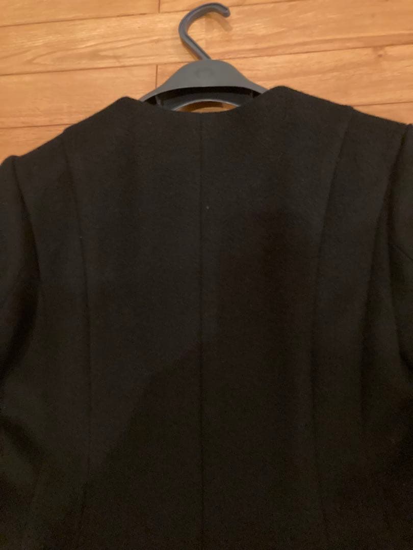 CELFORDブラックロングコート Vネック