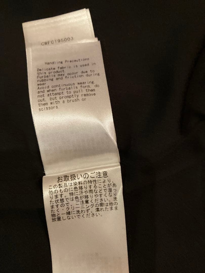 CELFORDブラックロングコート Vネック