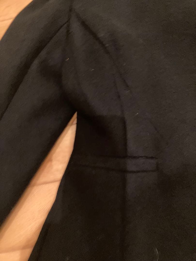 CELFORDブラックロングコート Vネック