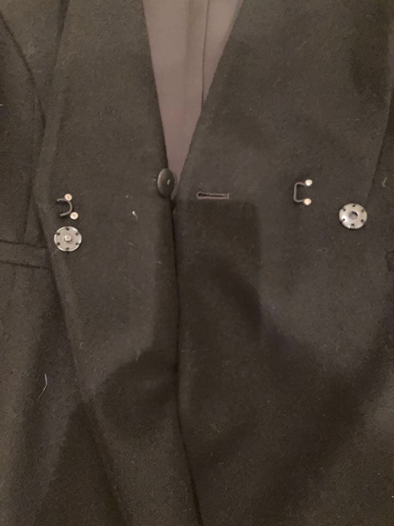 CELFORDブラックロングコート Vネック