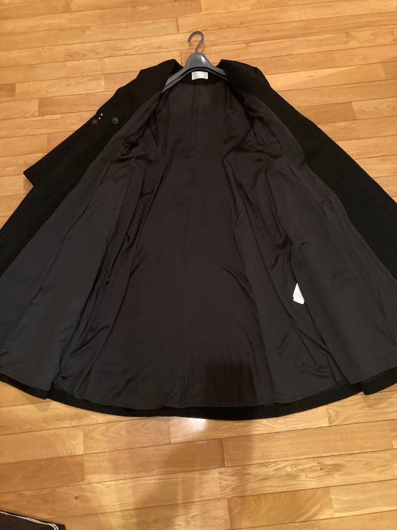 CELFORDブラックロングコート Vネック