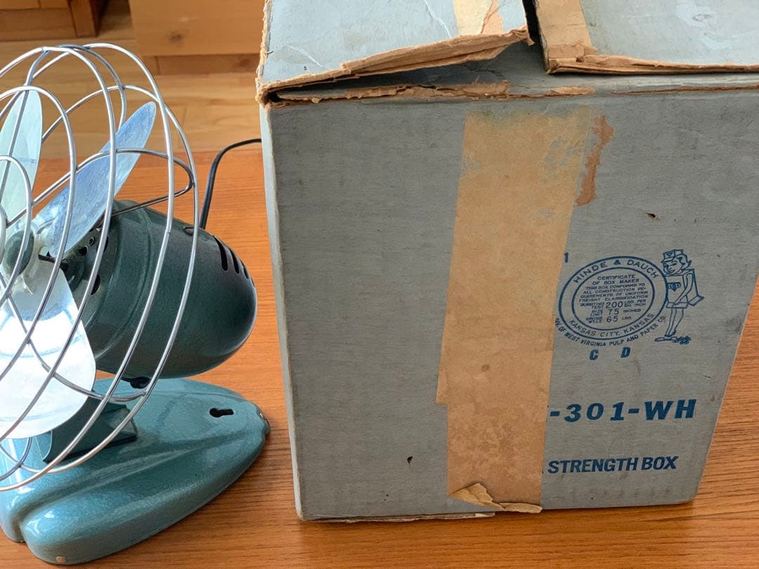 Wizard アメリカ製レトロインテリア扇風機1960s箱付