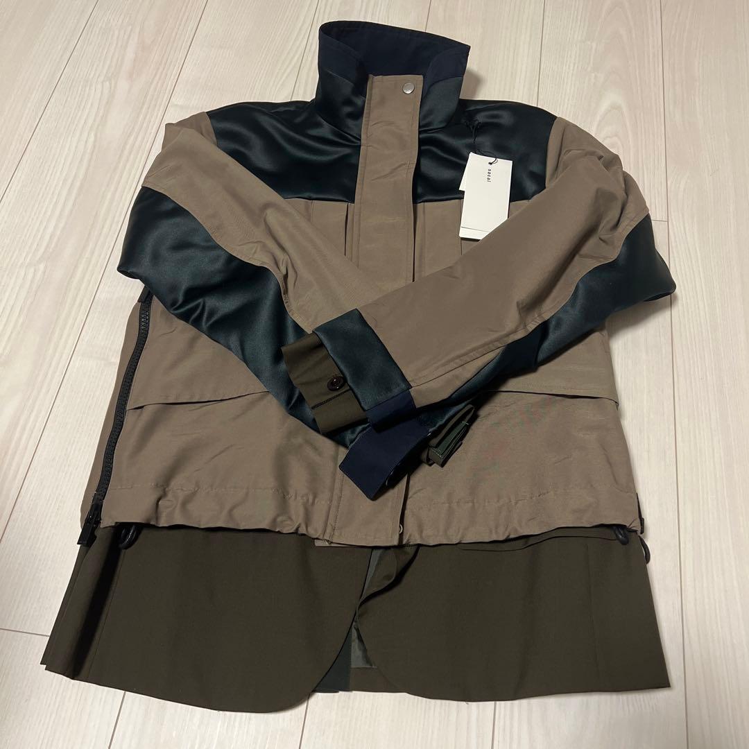 【新品未使用】sacai WOMEN Grosgrain Mix Blouson