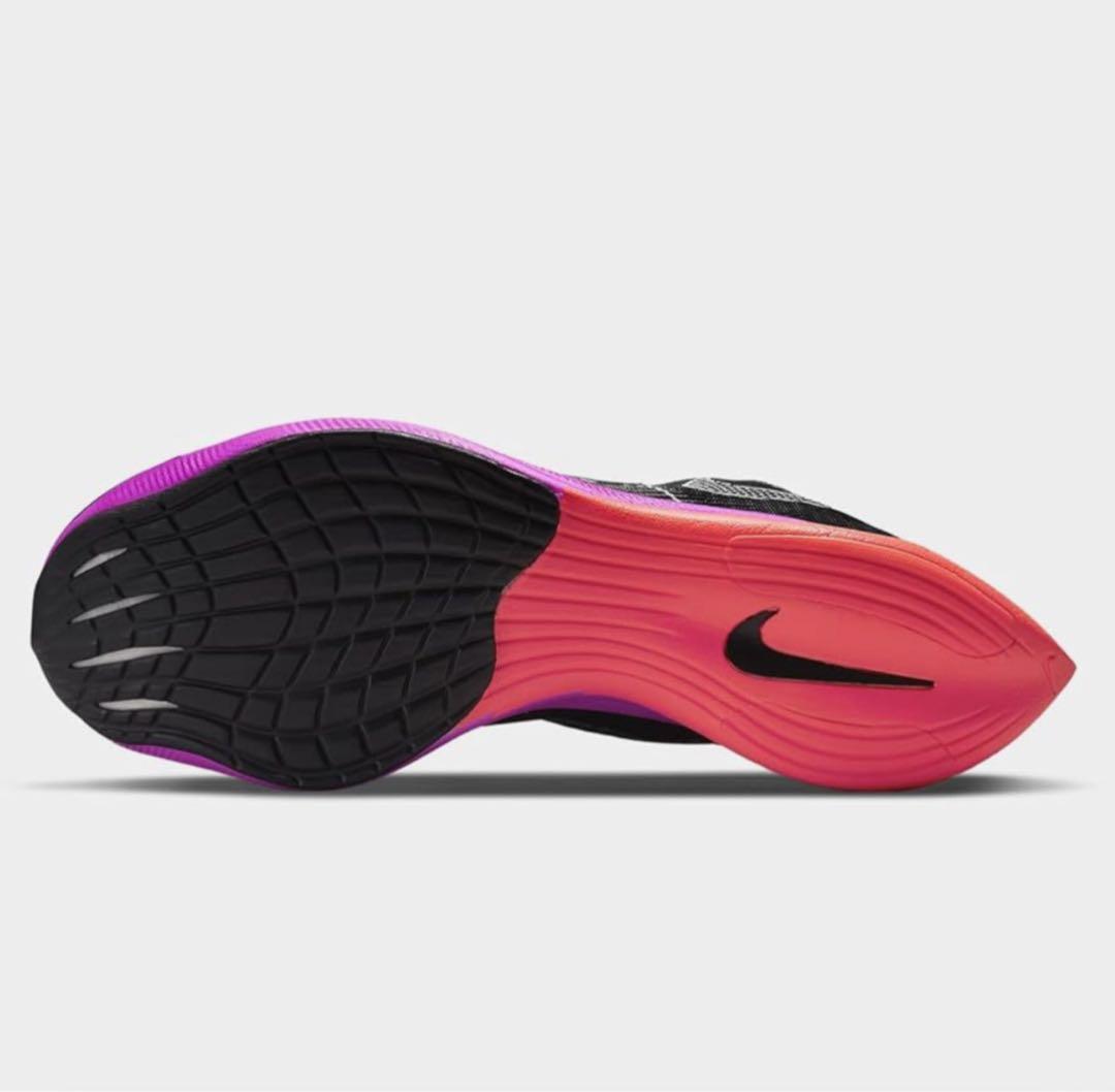 NikeヴェイパーフライNext%2 ブラック/パープル 新品 25.5