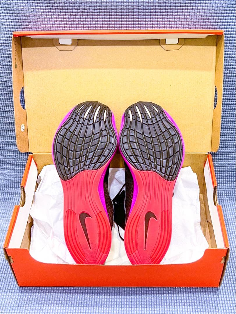 NikeヴェイパーフライNext%2 ブラック/パープル 新品 25.5