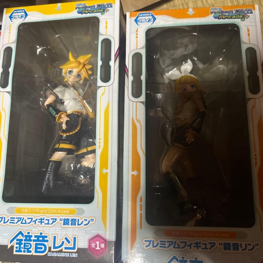 鏡音レン 鏡音リン Project DIVA プレミアムフィギュア 2種 初音