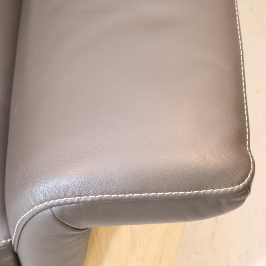 karimoku カリモク ZU79 2人掛けソファ 本革張 肘掛ソファ