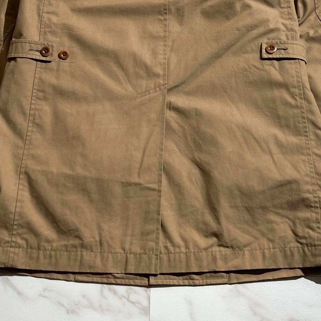 MHL. ダウンライナー付 ステンカラーコート 2way ベージュ コットン