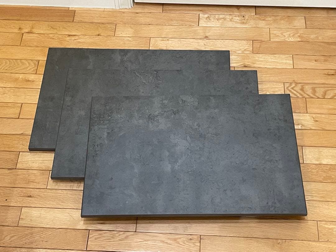 IKEA カルヴィーケン ダークグレー コンクリート調の扉3枚 - メルカリ