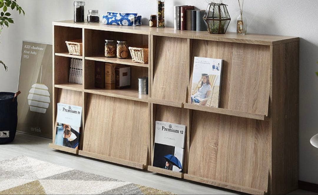 本棚 棚 収納棚 ディスプレイラック 木目調 オーク（最終値下げ）