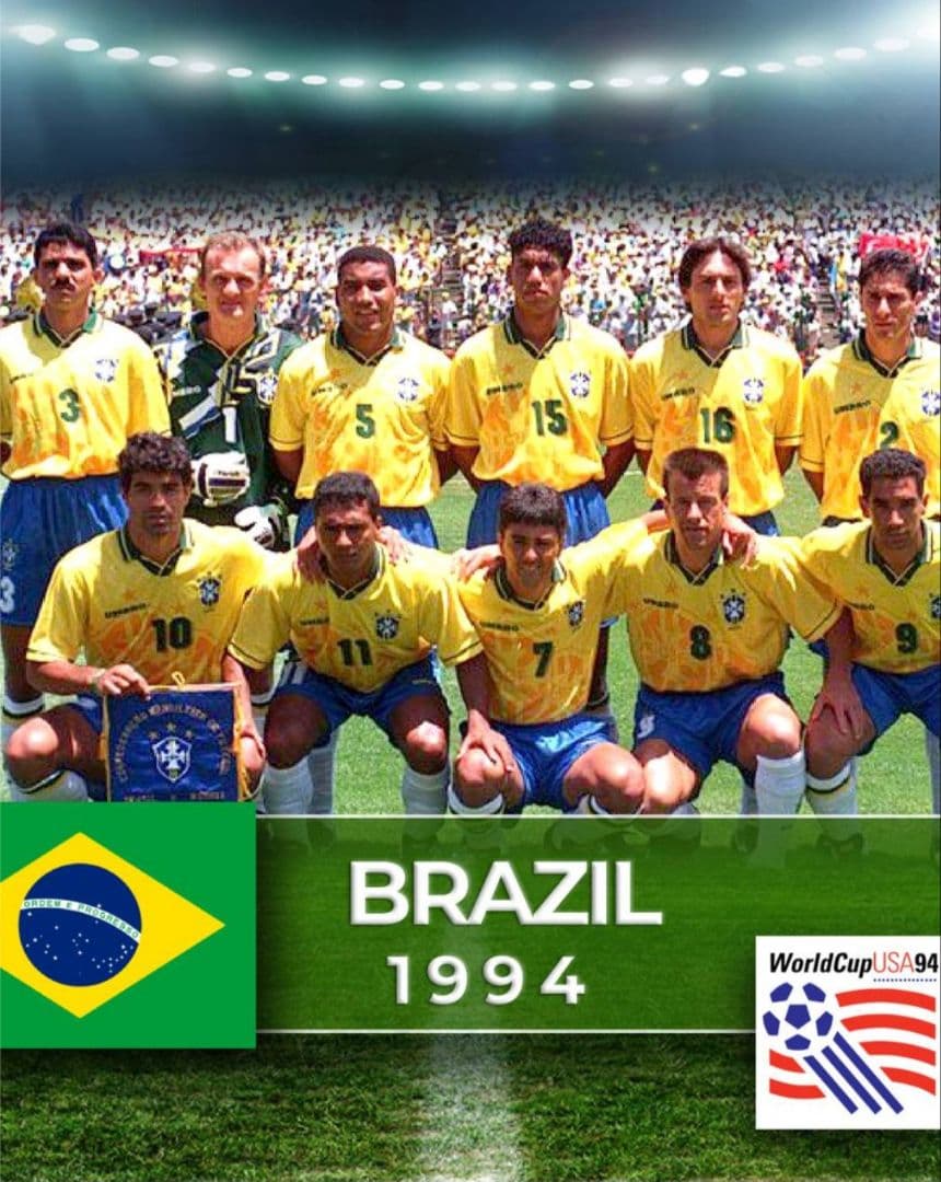 激レア】UMBRO ブラジル代表94Wカップ Hユニフォーム レオナルド#16