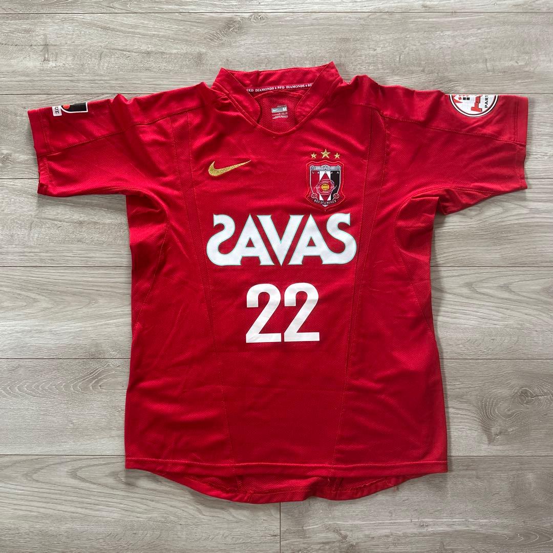 Jリーグ NIKE 浦和レッズ ユニフォーム M 阿部勇樹 22 2009 - メルカリ