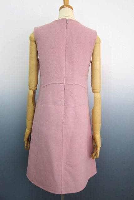 マックスマーラ　ローズピンク　クチートアマーノ ウールワンピース