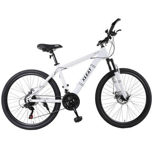 マウンテンバイク 26インチ 軽量 自転車 アウトドア ホワイト 1842