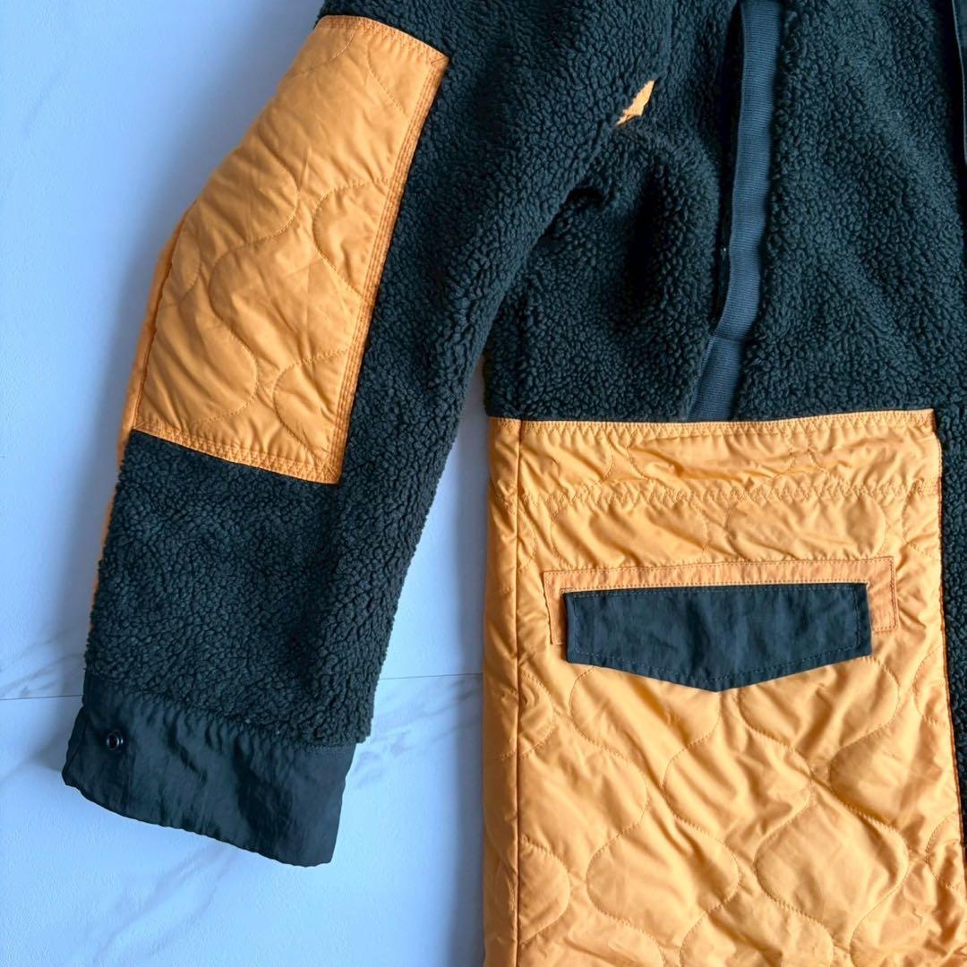 美品◇NIKE ベンチコート ダウン ボア 切り替え バイカラー Lサイズの