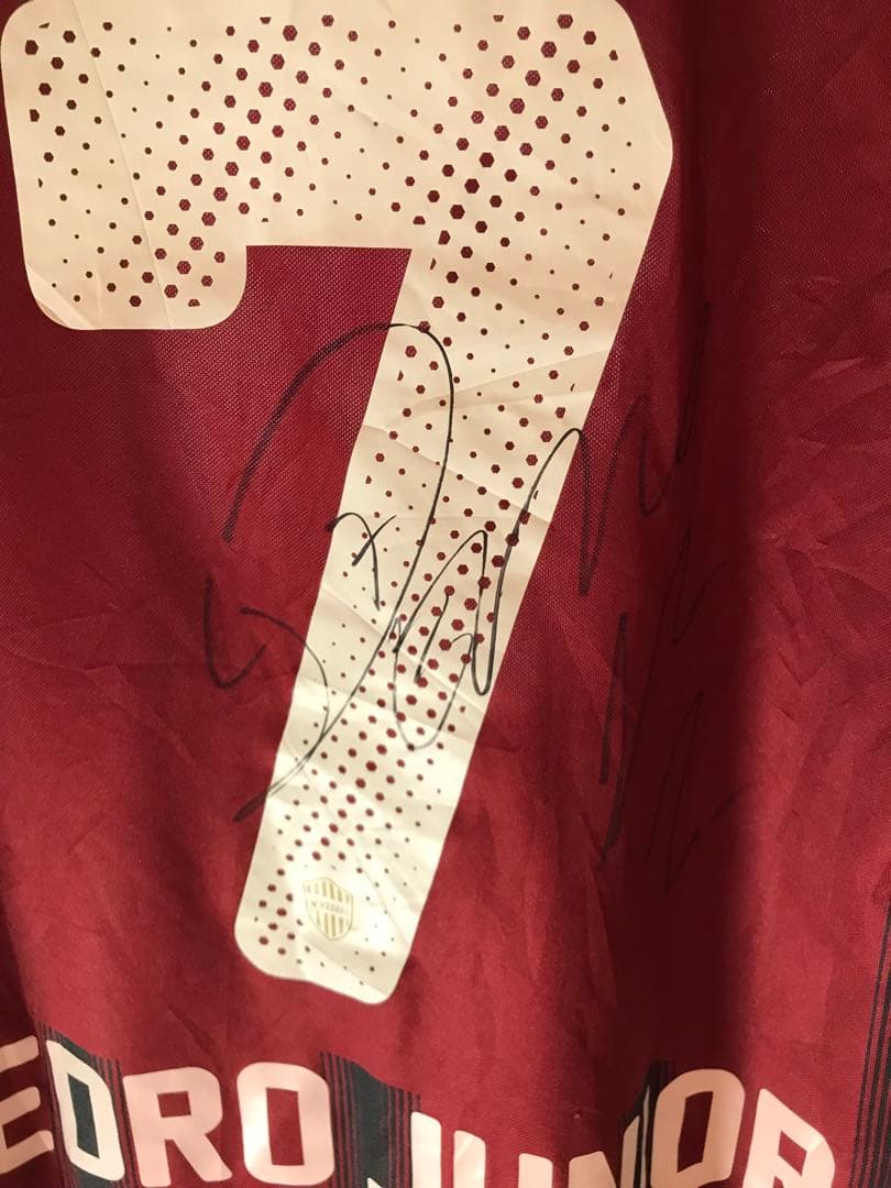 新品正規品asicsヴィッセル神戸「7」ペドロ・ジュニオール半袖XOユニフォーム