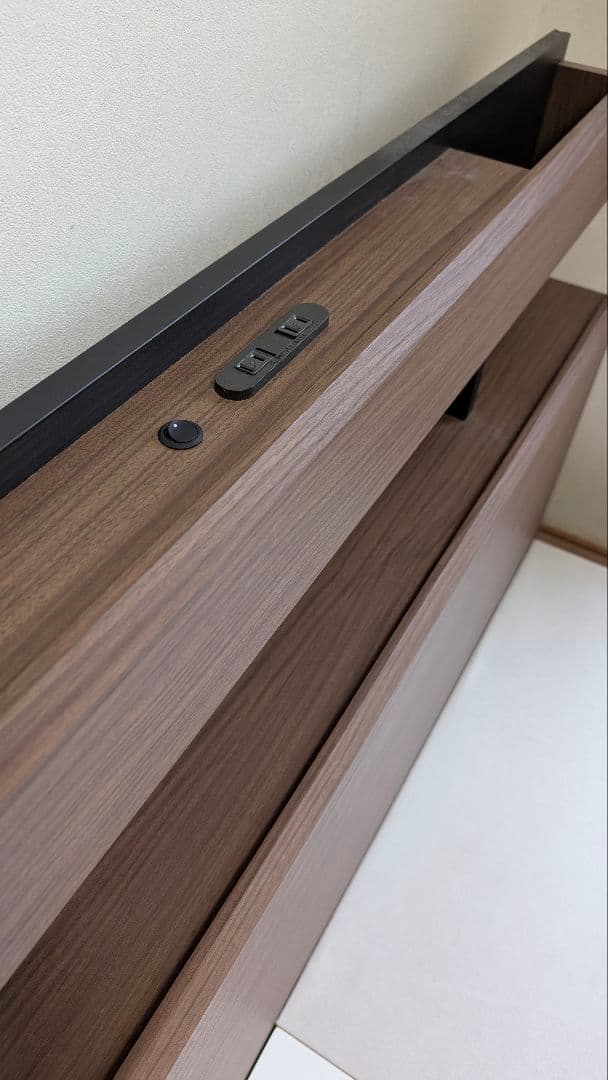 【引取り】ニトリ ダブルベッドフレーム 引き出し収納付き