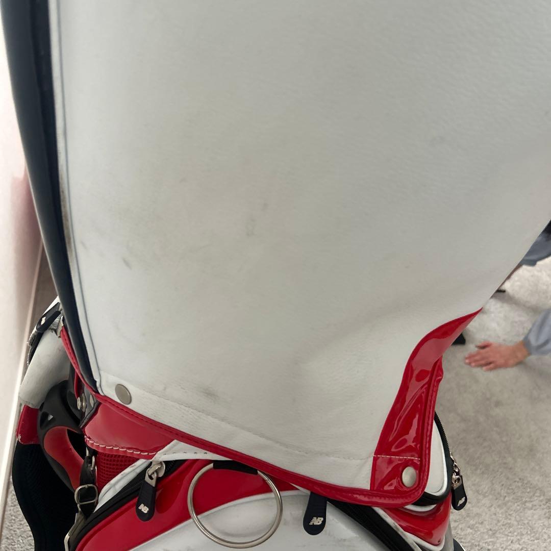 new balance ゴルフキャディバッグ 白/赤