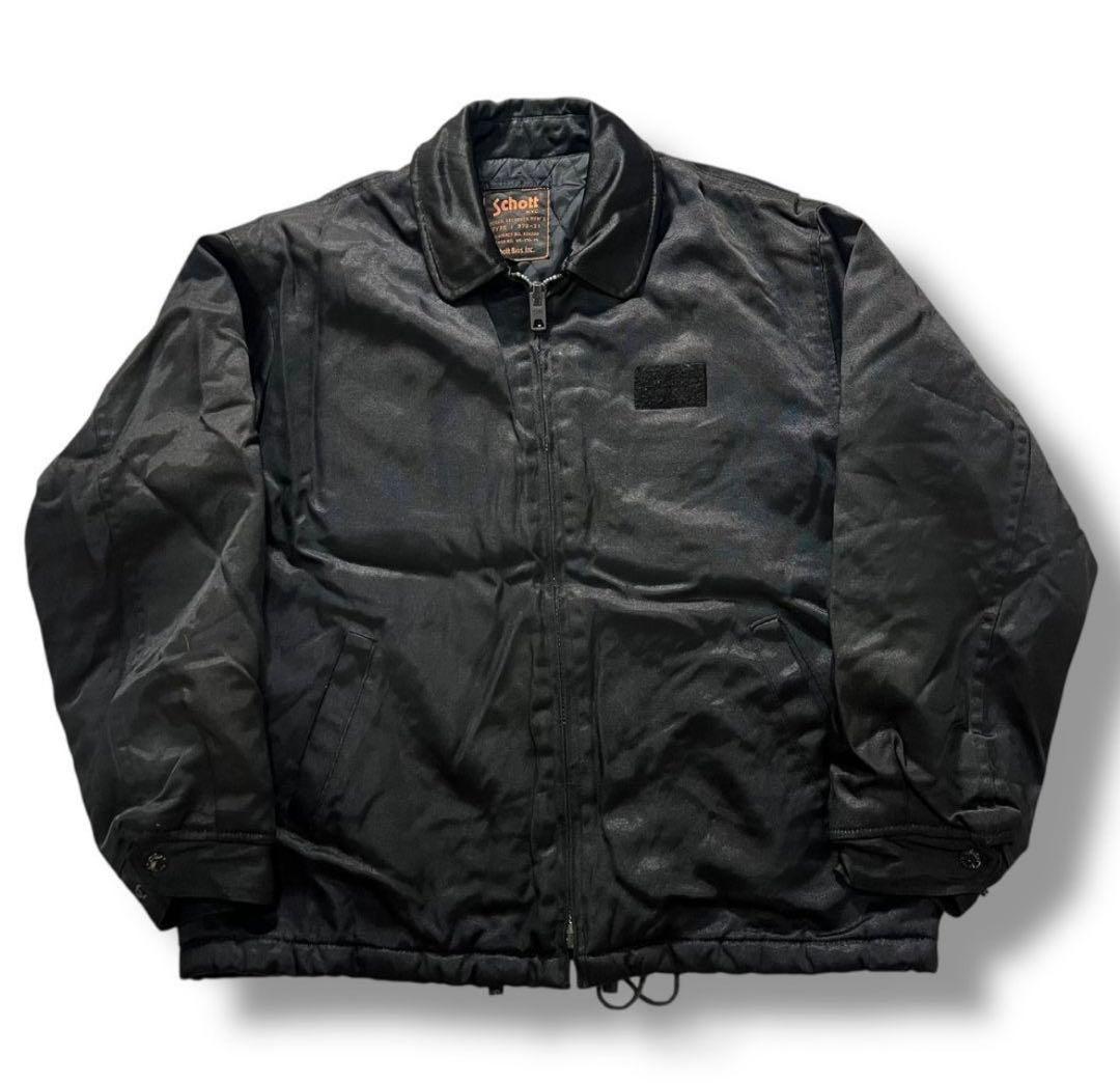 90s Schott USA製 セキュリティジャケット USA製 黒 ミリタリー - メルカリ