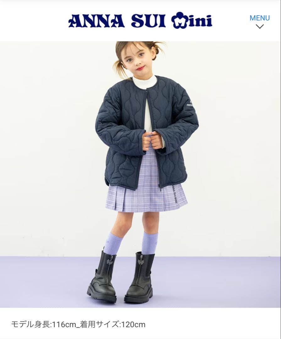 【アナスイミニ】150❤︎新品❤︎ コート＆マフラー＆ワンピース＆ニットセットアップ