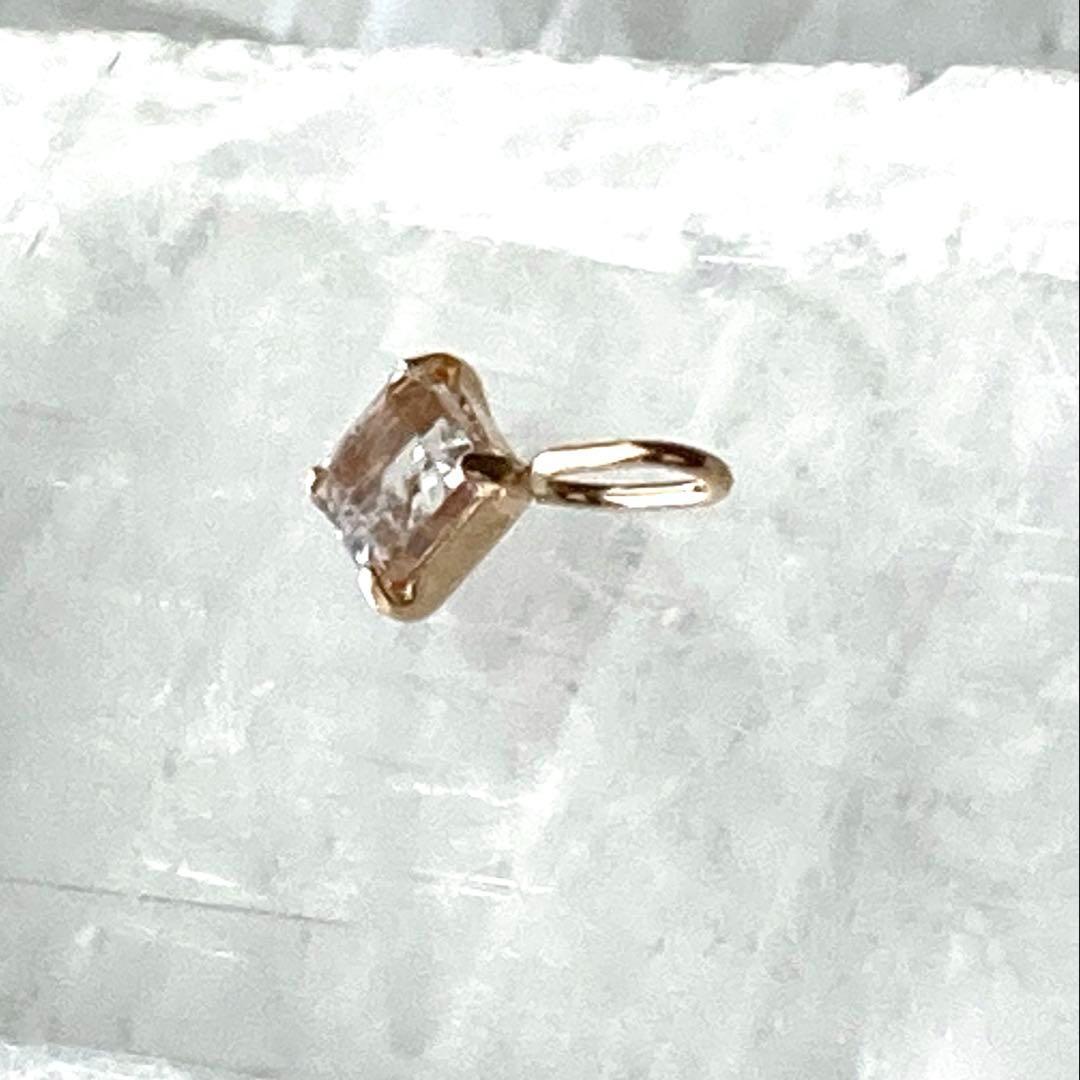 フェナカイト 10金 ペンダントトップ スクエア