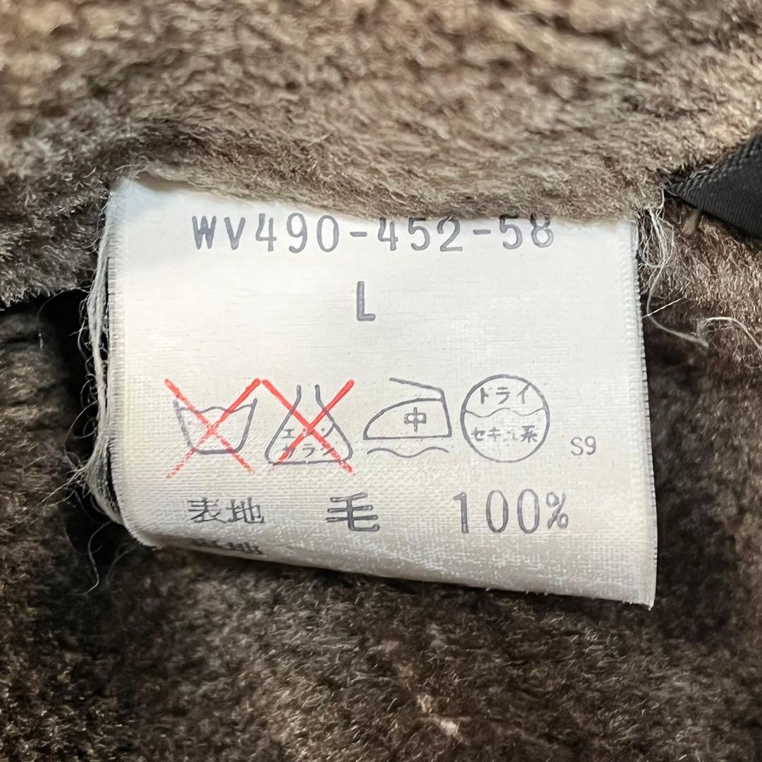 ✨希少✨Lサイズ相当バーバリー ラムウール100% ボアギャングコート コート