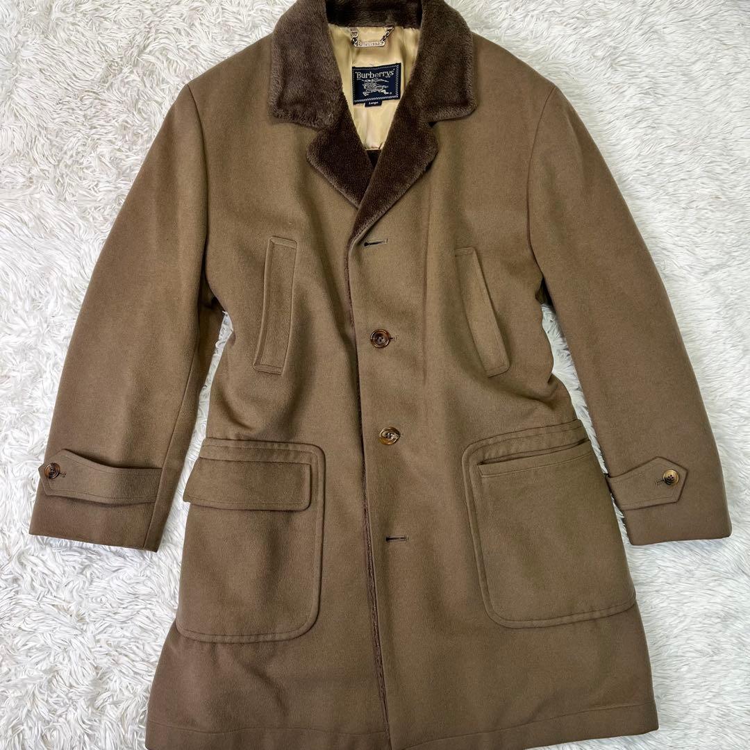 ✨希少✨Lサイズ相当バーバリー ラムウール100% ボアギャングコート コート