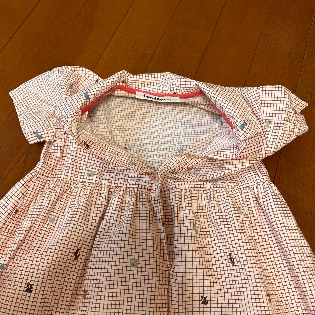 【完売品】ファミリア　半袖ワンピース　100cm