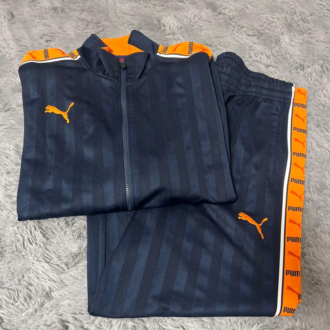 プーマ　PUMA プージャ　ジャージ　セットアップ　オレンジ PUMA(プーマ) / プージャ期/Y2K/オレンジライン/セットアップ/ジャージ