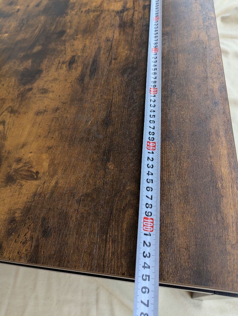 ヴィンテージ風　木目調のこたつにもなるローテーブル