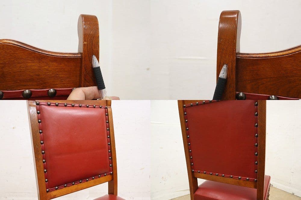 【apollo専用】ダニエル【ミッシェル】本革ダイニングチェア①・②の2脚セット