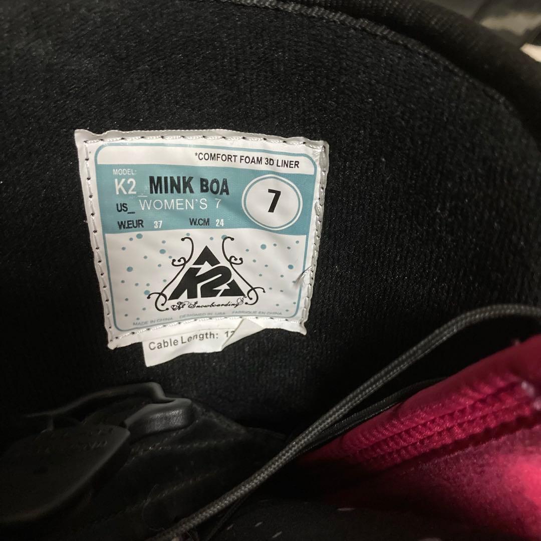 K2 ケーツー スノーボードブーツ　MINK ミンク24cm BOA ボア