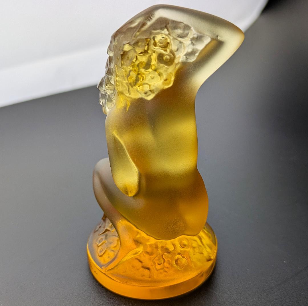 まーくんさん専用珍しい琥珀!★ラリック フィギュリン フロレアル アールデコ 裸