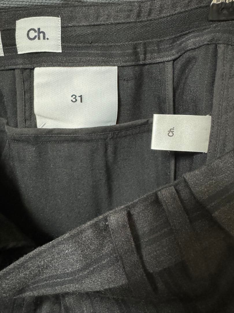 Ch. chapter ストライプ クロップド ボンテージ トラウザー