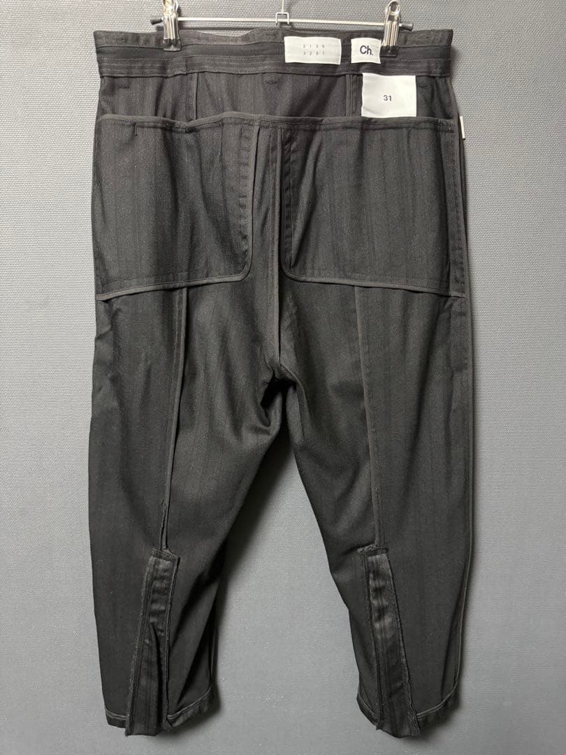 Ch. chapter ストライプ クロップド ボンテージ トラウザー