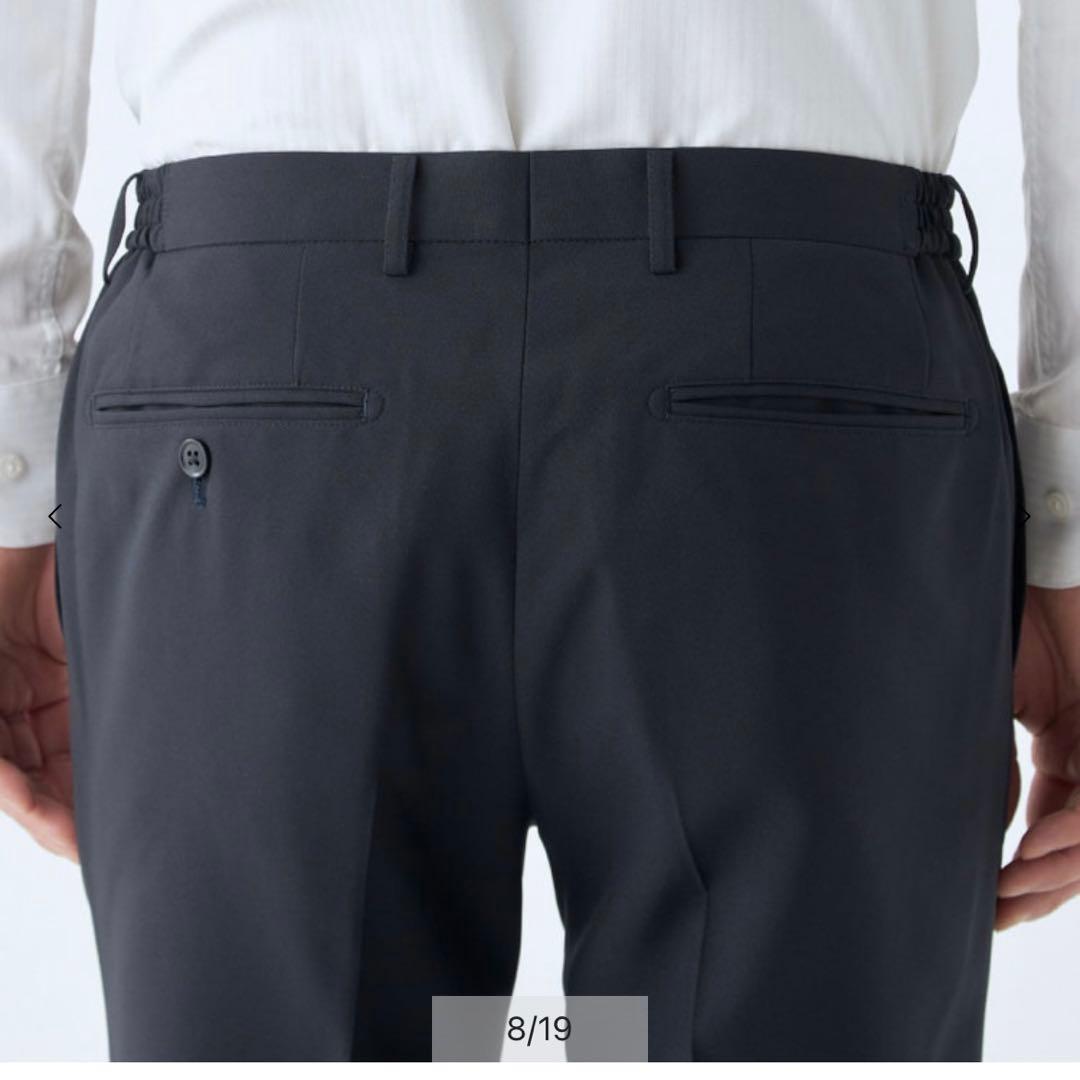 専用　スーツセレクト　タックテーパードパンツ　グレーネイビー２本セット