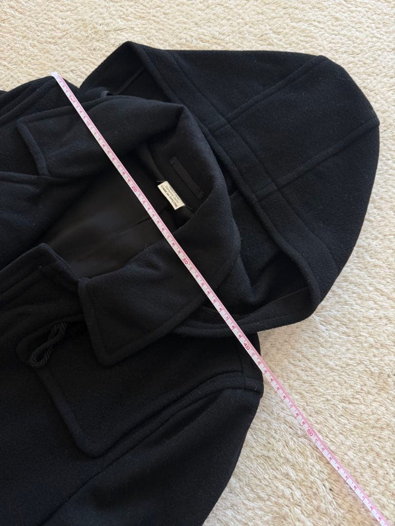 コムデギャルソンオムピュルス ブラックダッフルコート フード付きMサイズ