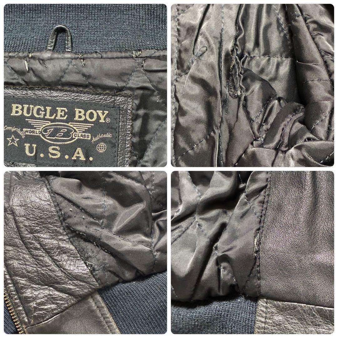 BUGLE BOY ビューグルボーイ USA MA-1タイプ レザー 牛革 本革