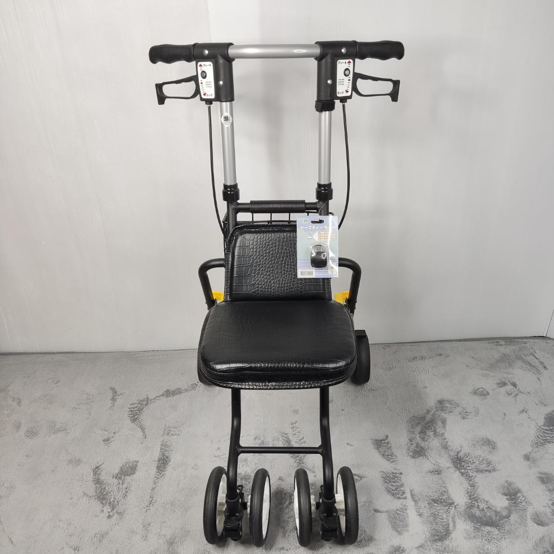 島製作所 テノールEVO クロコダイルBK シルバーカー 手押し車 美品