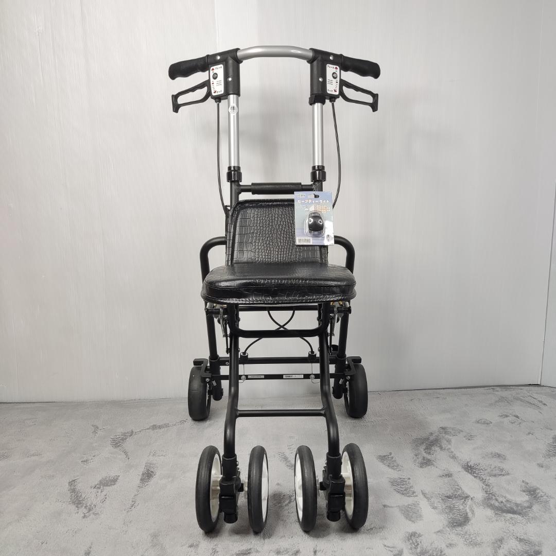 島製作所 テノールEVO クロコダイルBK シルバーカー 手押し車 美品