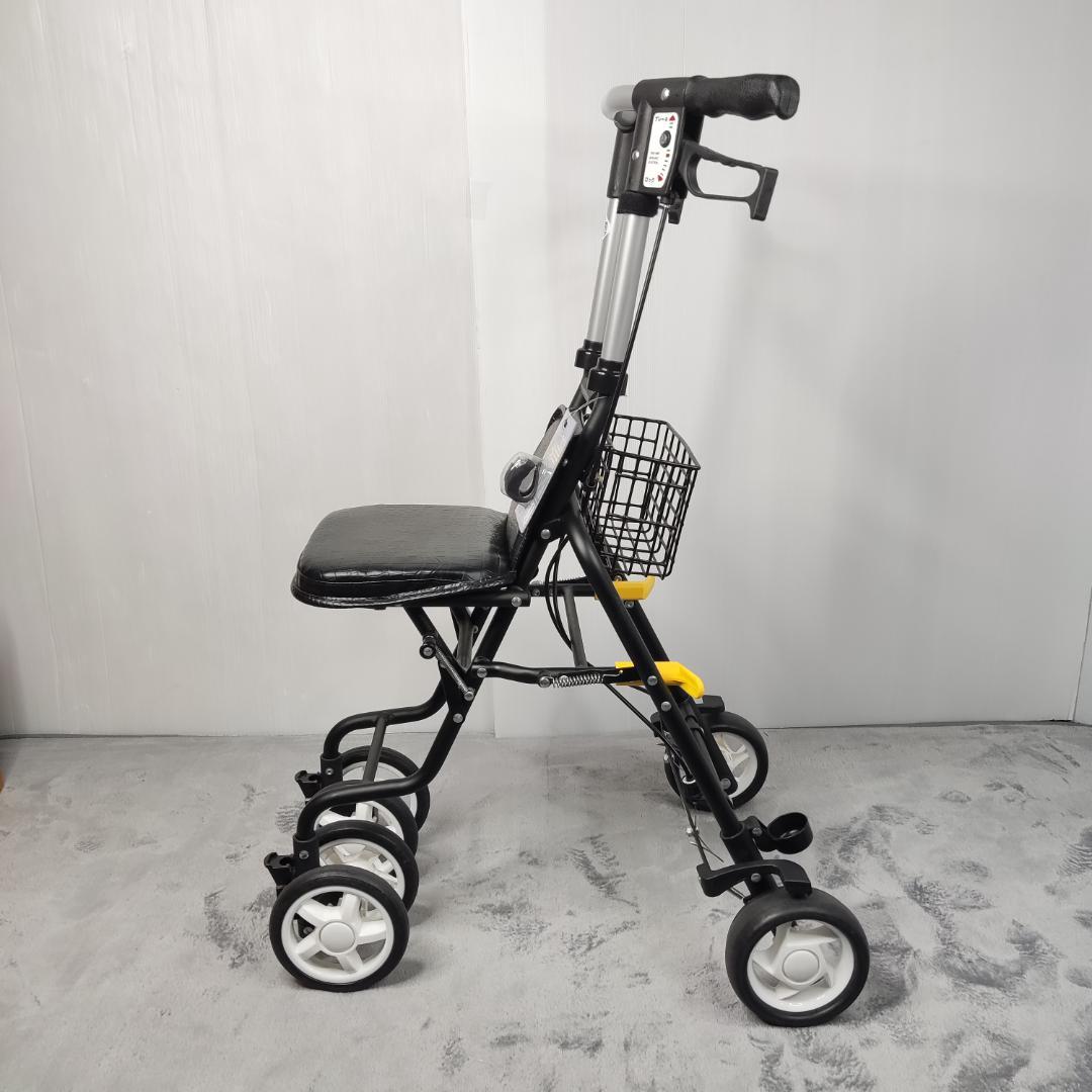 島製作所 テノールEVO クロコダイルBK シルバーカー 手押し車 美品