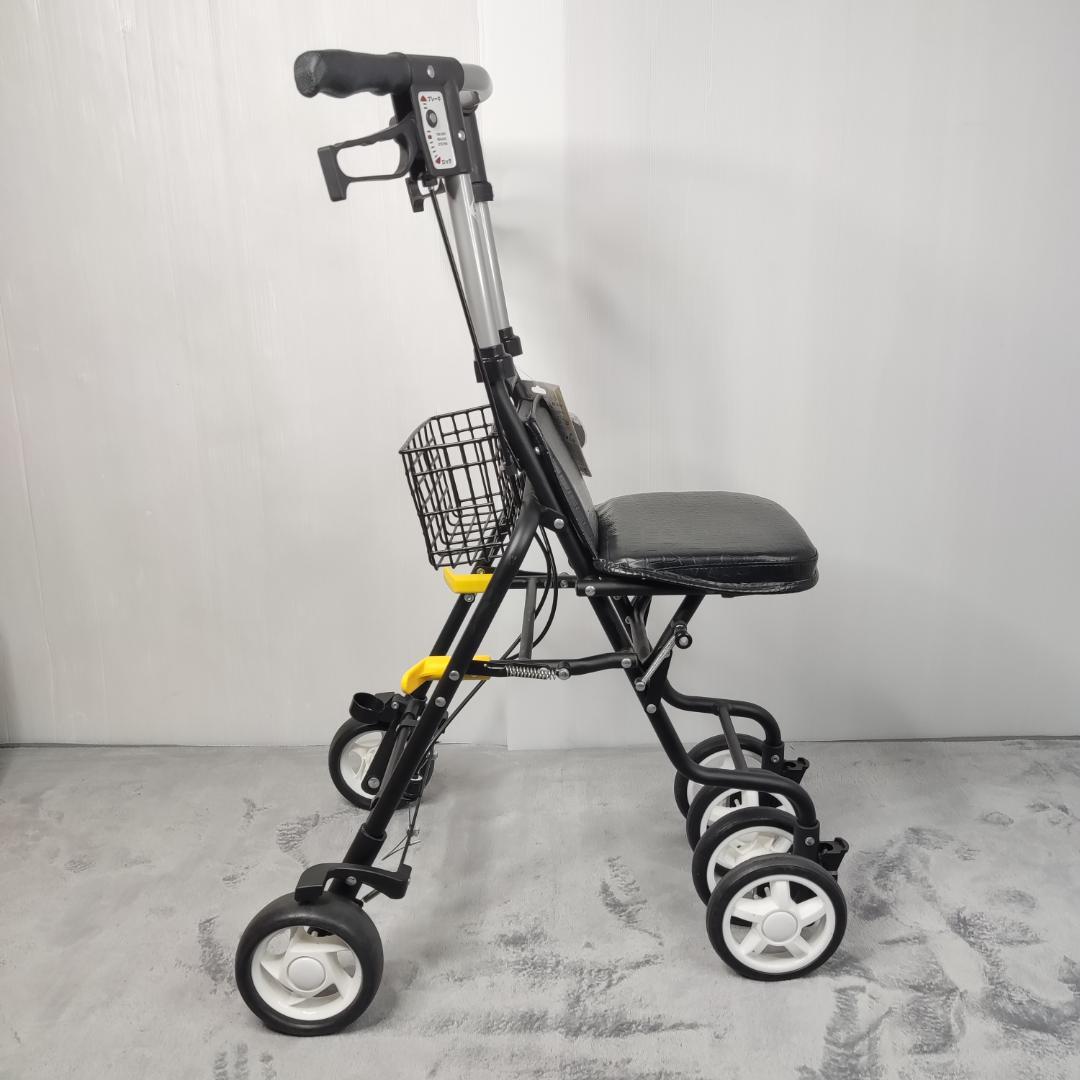 島製作所 テノールEVO クロコダイルBK シルバーカー 手押し車 美品