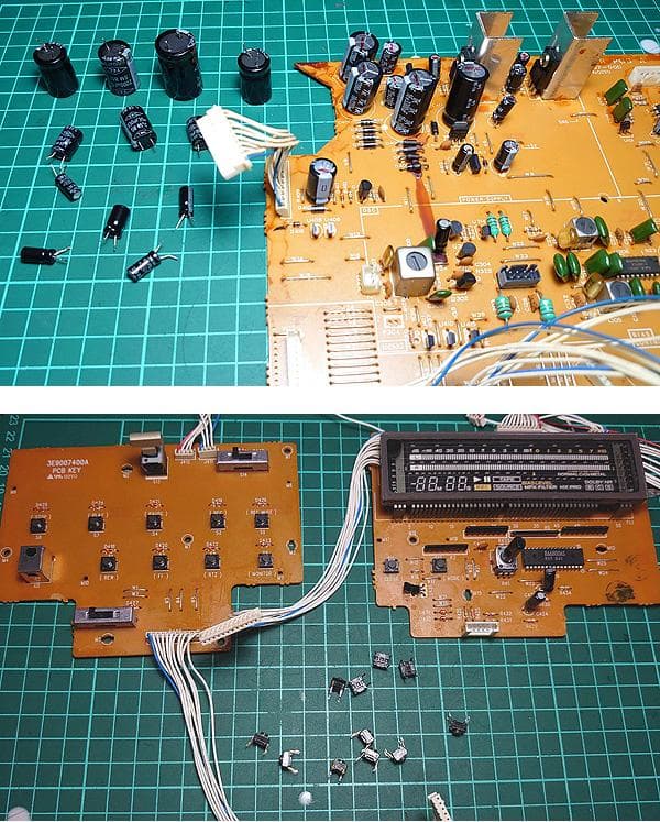 【オーバーホール品】TEAC カセットデッキ「V-1050」再生・録音動作OK★